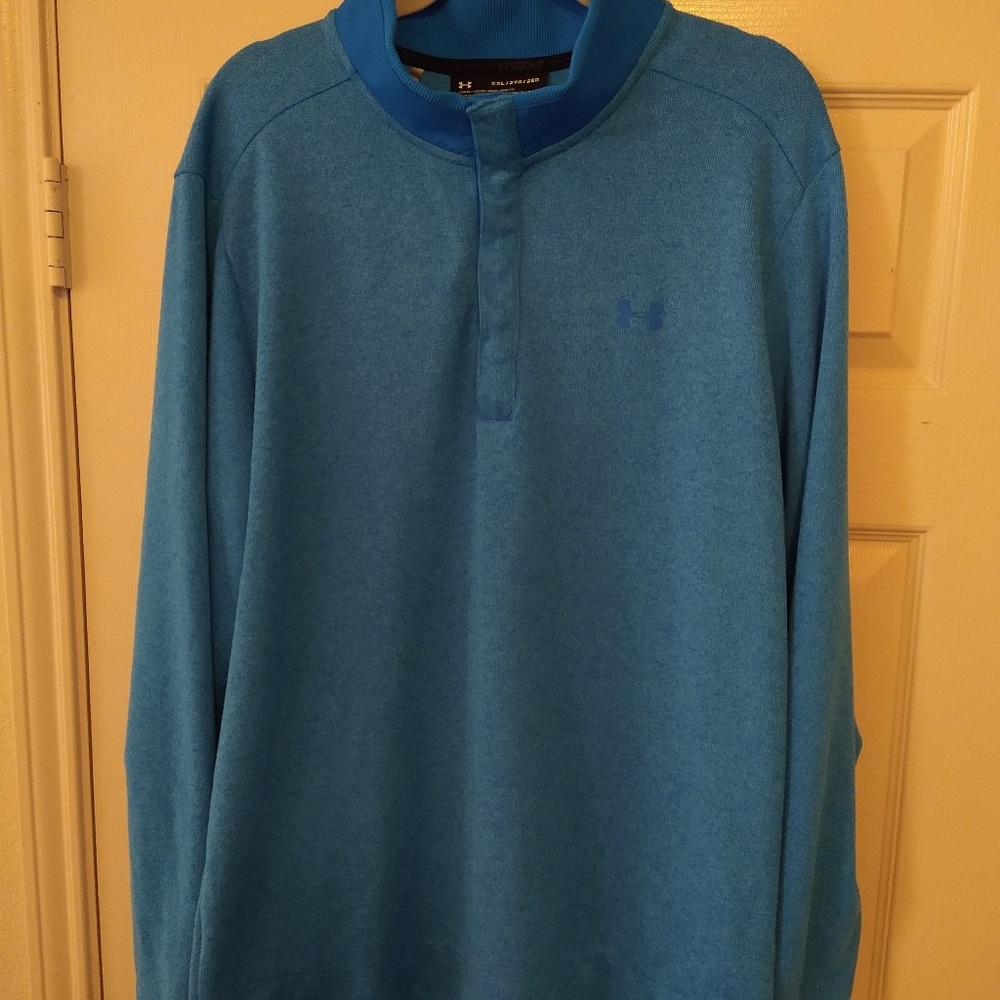 Under Armour Golf Cold Gear Quarter Snap Pullover Men's sz XXL Loose Fit. - Picture 3 of 6